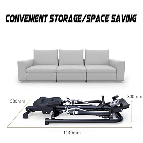 Image of Foldable Rowing Machines Hydraulic Rower Trainer Indoor Rowing Device Mute Easy to Store Home Fitness Machine Hd Data Display Maximum Load 120Kg Suitable for Home Fitness Exercise