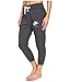 Nike Women's Gym Vintage Capris Anthracite/Sail Pants MD