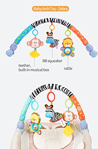 Image of Sozzy : Newborn pram Baby Toy Hanging Arch Zebra Baby rattles Crib mobiles Baby Hanging Toy