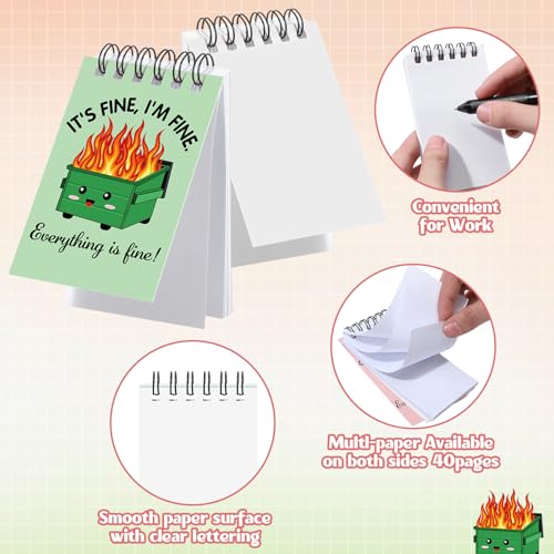 Mini blocs-notes amusants Dumpster Fire par 24 de Resurhang