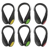 Abaodam 6pcs Night Running Led Clip Lights Multi-Color Safety Shoe Clip Lamp Reflective Shoe Lights for Runners and Bikers Jogging Accessories