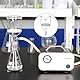 StonyLab Borosilikatglas Buchner Filtertrichter 2000ml mit mittlerer Fritte, 155 mm Scheibendurchmesser, 145 mm Tiefe, mit 24/40 Standard-Taper-Innengelenk und vakuumgezahnten Rohren (2000ml)