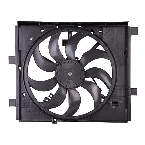 TYG Upgraded Radiator Cooling Fan Assembly Fit for 2015-2017 Nissan Juke (S, SL, SV, Nismo Model) L4/1.6L | 2-Pin | 21483-3YM0A NI3115153