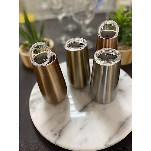 Taça Termica Copo Para Espumante Champagne Drink Premium 150ml Mantem Temperatura 12 Horas (Rose)