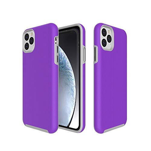 Coque iPhone 11 Pro antichocs violette en TPU et PC rigide