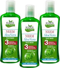 KudosNeem Aloe Vera Facewash (120 ml) - Pack of 3