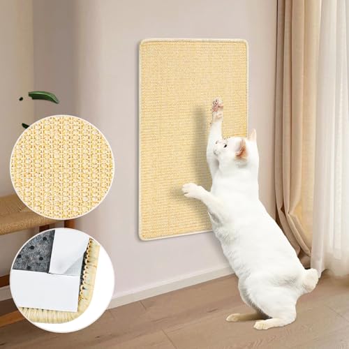Kratzmatte für Katzen, 60 x 40 cm Kratzbaum für Katzen, aus natürlichem Sisal, Rutschfester Katzenteppich, kratzfester Teppich für Katzen Kratzmatte für Katzen, 60 x 40 cm Kratzbaum für Katzen, aus natürlichem Sisal, Rutschfester Katzenteppich, kratzfester Teppich für Katzen