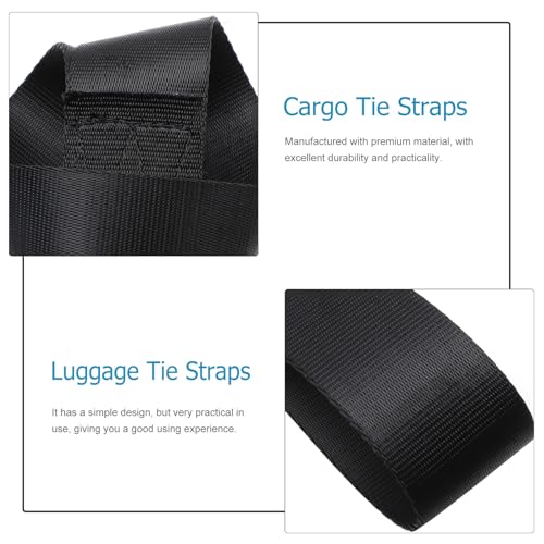 Tensores de equipaje resistentes y duraderos SOIMISS negros de carga pesada 3