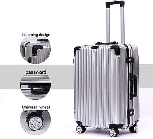 Luggage Travel Gear Aluminum Frame Carry On Luggage Security Combination Lock Suitcase Adjustable Trolley(24 inch)2