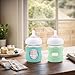 2 Pack Silicone Sleeves Compatible with Philips Avent Glass Baby Bottles 4 oz, to Prevent The Baby Bottles from Breaking, BPA-Free (Green+Light Green)