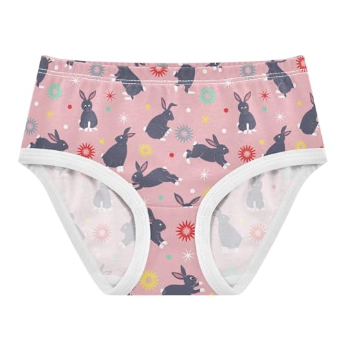 Girls' Underwear Bunny Cotton Stretch Comfort Toddler Panties