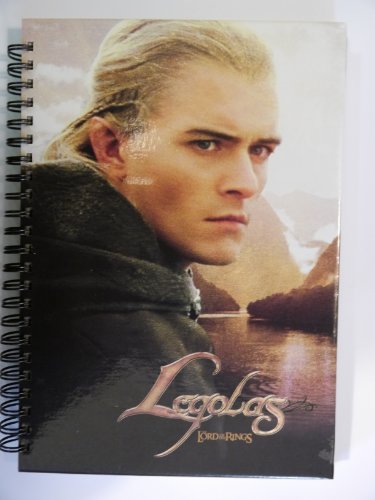 Lord of the Rings and The Hobbit Movie Legolas Orlando Bloom Notebook Spiral Bound Hardback Journal Diary