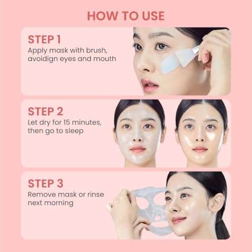 Image of Collagen Night Wrapping Mask Overnight Peel Off Face Mask For Women