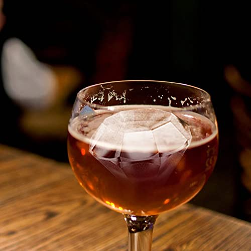 Ice Cube Tray, Large Diamond Ball Ice Maker 1.8 X 1.5 Inch Silicone Ice Cube Mold Easy Release For Cocktails, Drinks, Whiskey, Bourbon & Homemade Juice (Black) #TOP5