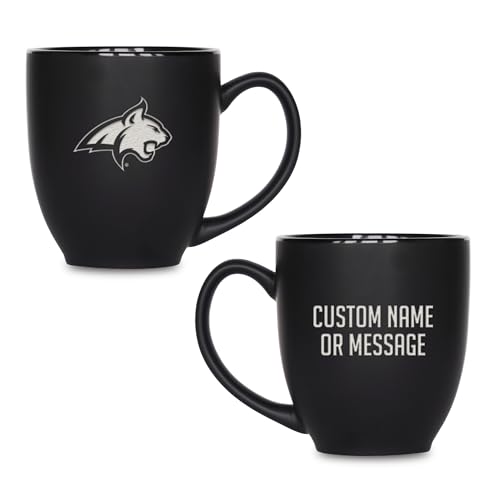 Image of Rico Industries NCAA Primary 15-Oz Personalized Matte Black Bistro Mug - for Hot or Cold Drinks