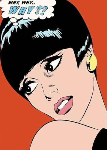 Póster de Roy Lichtenstein cuadro pop art Fashion Girl lámina decorativa de lienzo 50x70cm