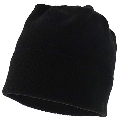 Armycrew Stretch Fleece Beanie Hat - Black