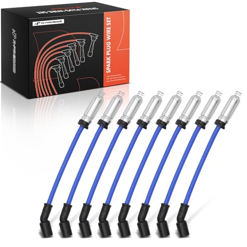A- 8 PCS Spark Plug Wires Chevy Silverado, Tahoe, Impala,