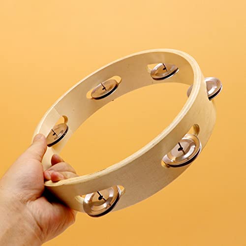 Tosnail T-TAMBOURINE-8IN2PCS 2 Pack 8 Inch Wood Tambourine thumb #5