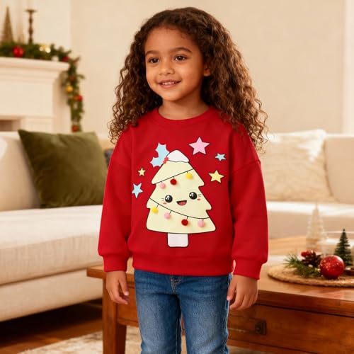 Image of Hongshilian Unisex Kids Cute Cartoon Cotton Sweater Shirt