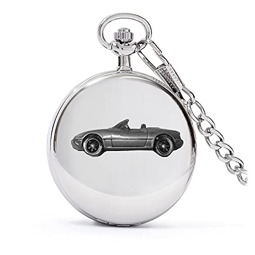 Montre gousset MX 5 Miata RHD finition étain d'exception et boîtier argenté poli
