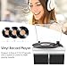 WOCKODER Record Player for Vinyl with Speakers, 3-Speed Vinyl Record Player with Dual Stereo Speakers Support Wireless Connection RCA Output Aux in USB Vintage Design Turntable, R612