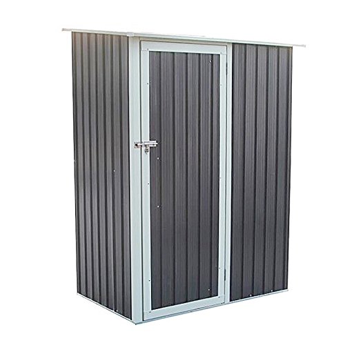 SVITA P 80 Geräteschrank Geräteschuppen Metall-Schrank Metall-Schuppen Garten-Schrank 130 cm x 80cm x 186 cm - Farbwahl (Grau/Anthrazit)