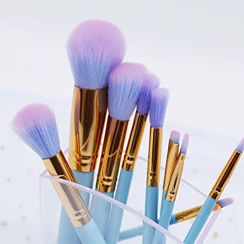 9pcs Wood Handle Lovely Makeup Brush Set Cute Foundation Blending Brushes Cosmetic Beauty Make Up Tool image 4