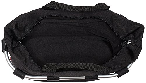 KlickFix Unisex-Adult Farradtaske Bikebasket Oval Sort Fahrradkorb, Schwarz, 34 x 31 17.5 cm EU