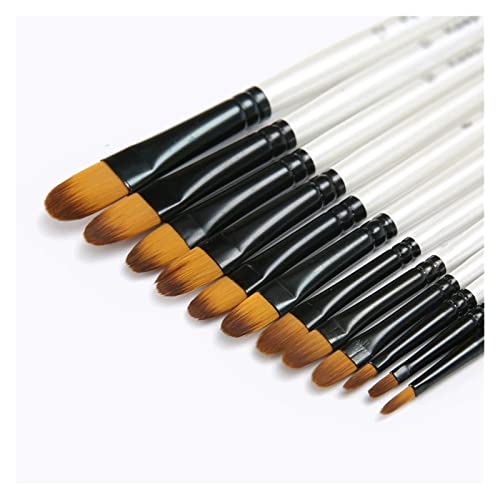 Nylon brushes au manche en bois pearl white de finition supérieure