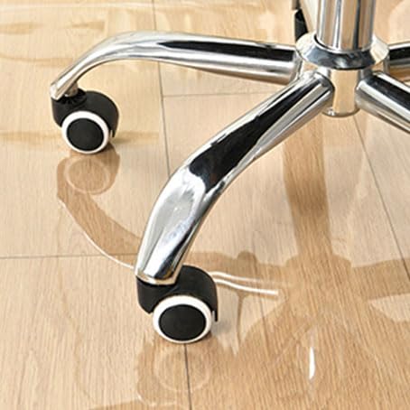 hiayusm Protector Suelo Silla Ruedas Alfombra Vinilo Oficina Plastico Duro Transparente Alfombra Escritorio Moqueta PVC 100 x 150 cm (110cm×200cm)