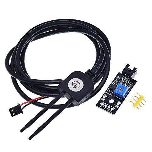 HONG-YANG Soil Moisture Detector Module Soil Humidity Sensor Meter Hygrometer Water Tester Corrosion Resistance Probe DC 3.3-12V Accessory Digital