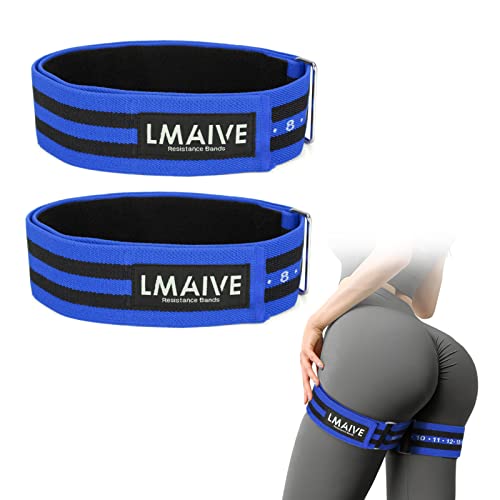 LMAIVE BFR Booty Bands for Workouts, 2 Pcs Occlusion Bands for Women Glutes, Blood Flow Restriction Band for Thigh, Lift Butt, Thigh Bands for Workout Squat Fitness(Blue) LMAIVE BFR Booty Bands for Workouts, 2 Pcs Occlusion Bands for Women Glutes, Blood Flow Restriction Band for Thigh, Lift Butt, Thigh Bands for Workout Squat Fitness(Blue)