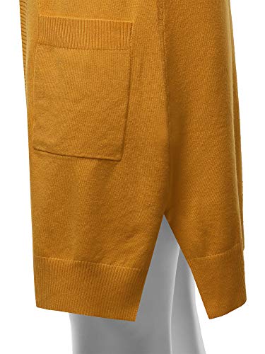 Image of STARJJ Womens Soft Stetchy Knit Longline Open Front Sweater Cardigan with Pockets (S-3X)