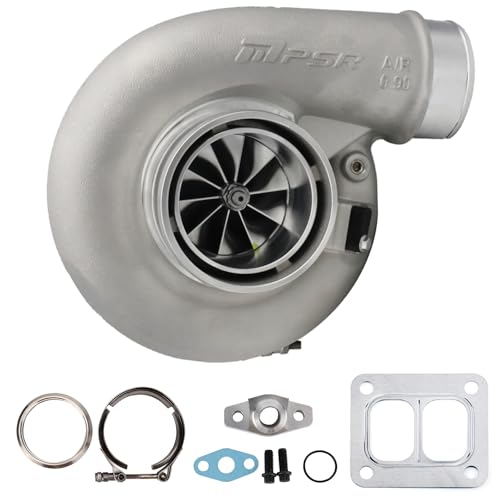 Pulsar Turbo Systems Pulsar Turbo 7375G COMPACT Dual Ball Bearing Billet Wheel Turbo T4 Divided, Vband 0.95A/R Hp Rating 1200