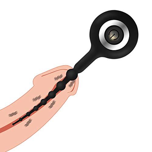 AGSEMOOX Urethral Sounds Dilator Penis Plug for Men, 10 Modes Silicone Urethral Vibrator Extra Quiet Plug Stimulating Urethra Male Massager