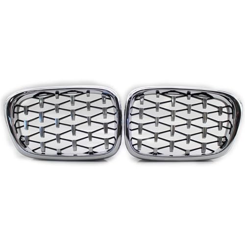 Grilles de calandre avant premium pour BMW E39 finition diamant argent