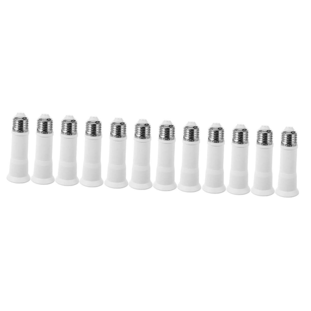 TOPBATHY 3 Set Adattatore Per Lampada Forniture Di Lampade Base Della Lampadina Adattatore Per Lampadina Presa Di Prolunga Della Lampadina Estensione Presa Luce Metallo Bianca 4 Pezzi * 3