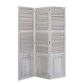 lamellen holz 3tlg. Holz Rahmen grau stabil, handgearbeitet, innen: Holzstreben in Lamellendesign