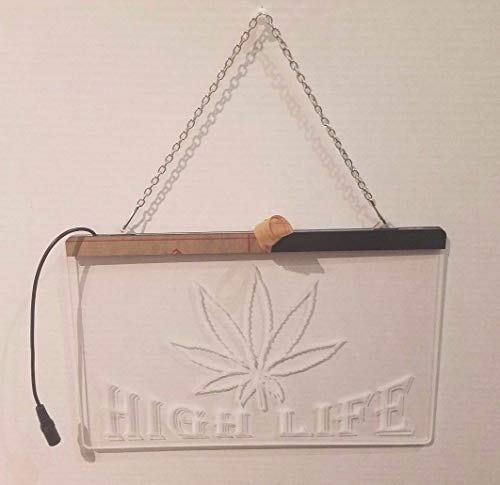 1st Door Imports High Life Weed LED Sign Smoke Marijuana Light 2 1st Door Imports High Life Weed LED Sign Smoke Marijuana Light - Image 3