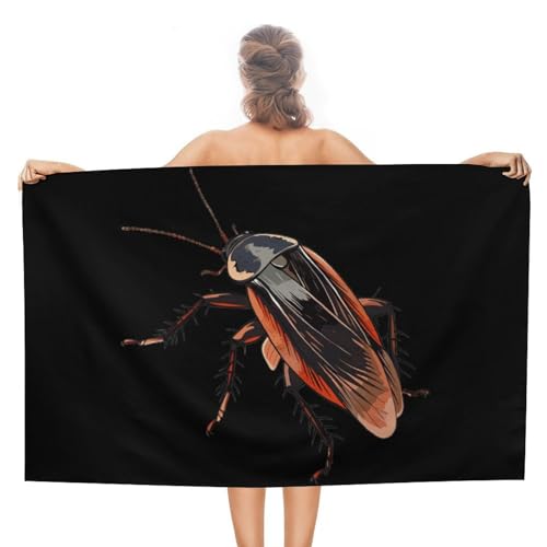 Cockroach Anime Soft Beach Towel Quick Dry Bath Swim Towels for Women Men Travel Vacation 31