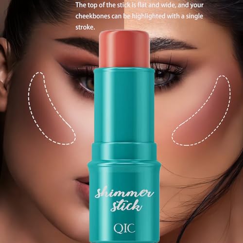 High-gloss & Bronze stick, Bronze stick with highlighter outline, Blush and Rouge Concealer for facial brightening, and permanent waterproof cosmetic for correcting nose shadow outline - Image 5