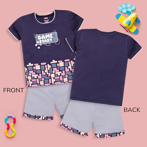 Image of LuvLap Baby Boys Full Sleeve Sweatshirt & Pyjama