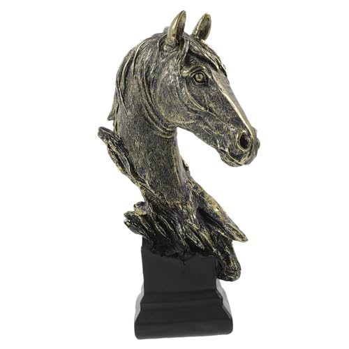 Petite tête de cheval décoration ZXQUEGF, figurine ornement décoratif intérieur
