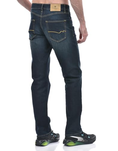 Image of Numero Uno Mens Faded Mid Rise Regular Fit Sustainable Stretchable Jeans