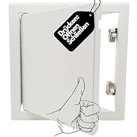 Revisionsklappe PREMIUM 30x30cm mit Schnappverschluss - Revisionstür 300x300mm push to open I Stahl weiß beschichtet