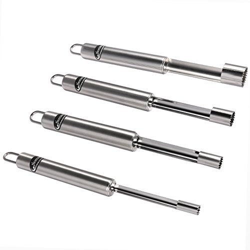 Corer and Pitter, Set of 4, Newness Multi-Function Corer and Pitter Remover Set