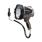 GOODSMANN Spotlight up to 1500 Lumen Halogen Water Resist Flashlight with 12V DC Car Charger Searchlight for Camping Boating Fishing Hunting Hiking Patrolling and Road Trips