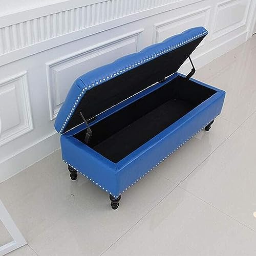 Tabouret de canapé ottoman pliable rectangulaire de 80 cm avec housse