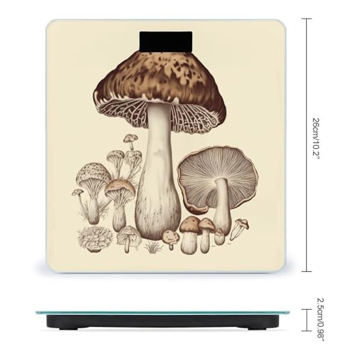 Báscula digital de baño con pantalla LED y vidrio templado miniatura 2